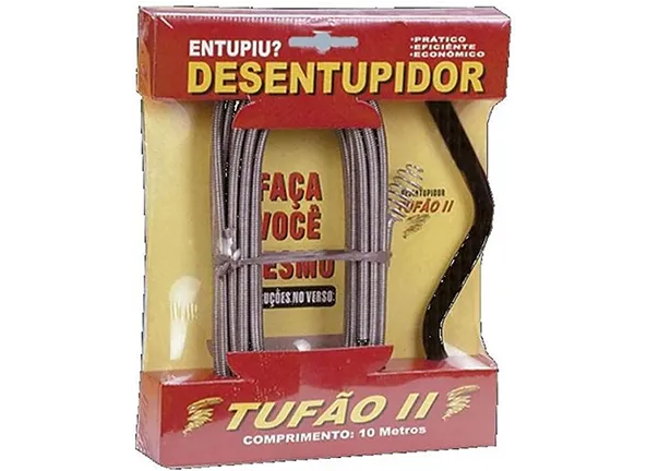 Desentupidor de Canos Tufão Profissional com Mola Rotativa 10m Pias, Vaso Sanitário e Calhas em Amparo